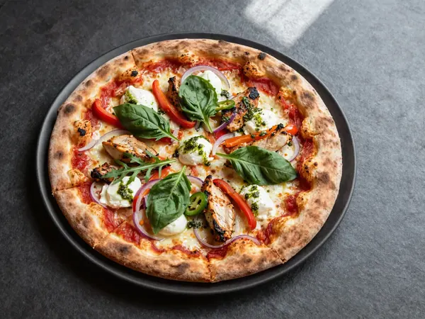 Kycklingkebabpizza
